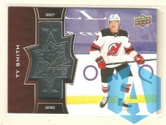 2020-21 UD Extended Series SPX Finite #SF-43 Ty Smith 0670/2999 New Jersey Devils